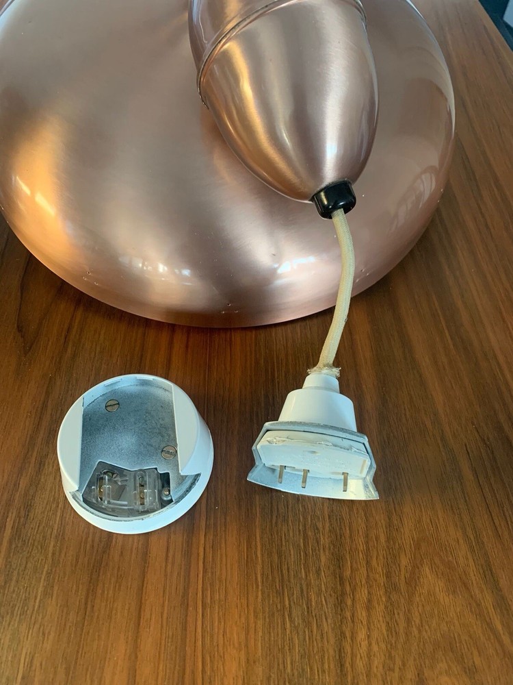 1960s Rise And Fall Copper Lamp