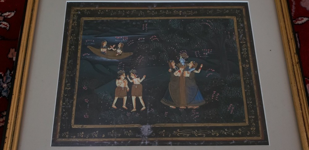 Antique India Painting on Silk