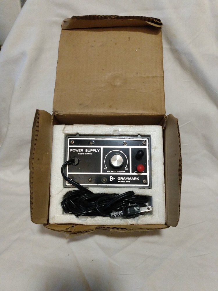 Vintage GrayMark 803 Model Train Power Supply Solid State Untested NOS