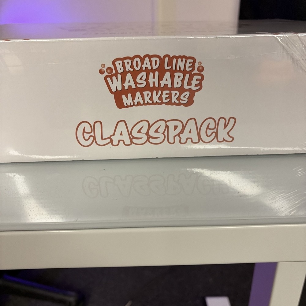 224 Washable Markers Broad Line Large Size Class Pack