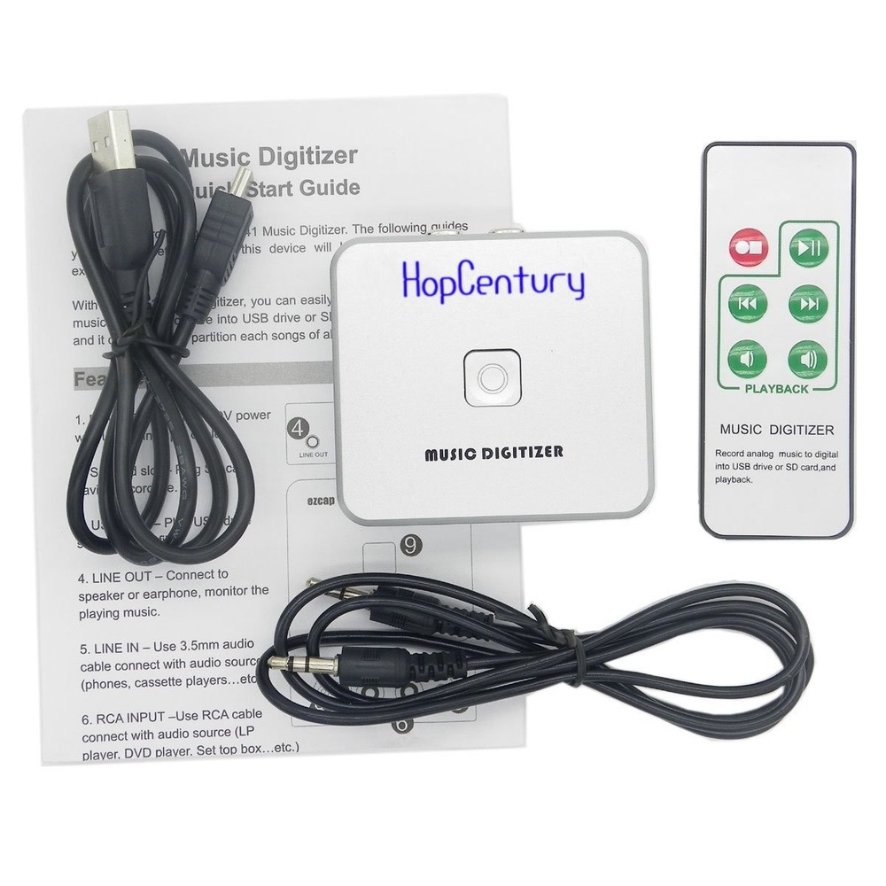 Digital Audio Recorder & CD Converter with Remote Control – Capture & Play Music