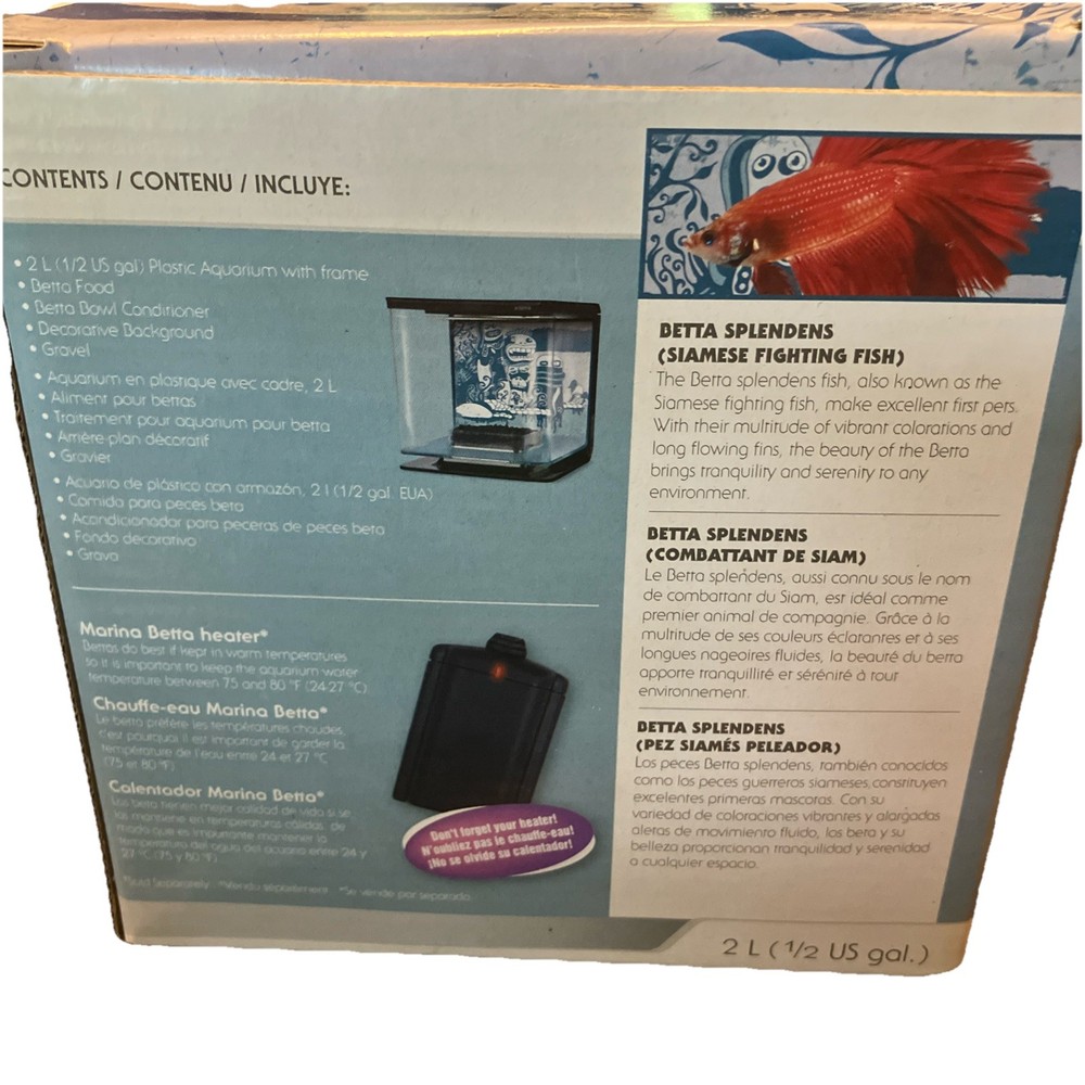 Marina Betta Aquarium Kit with Heater