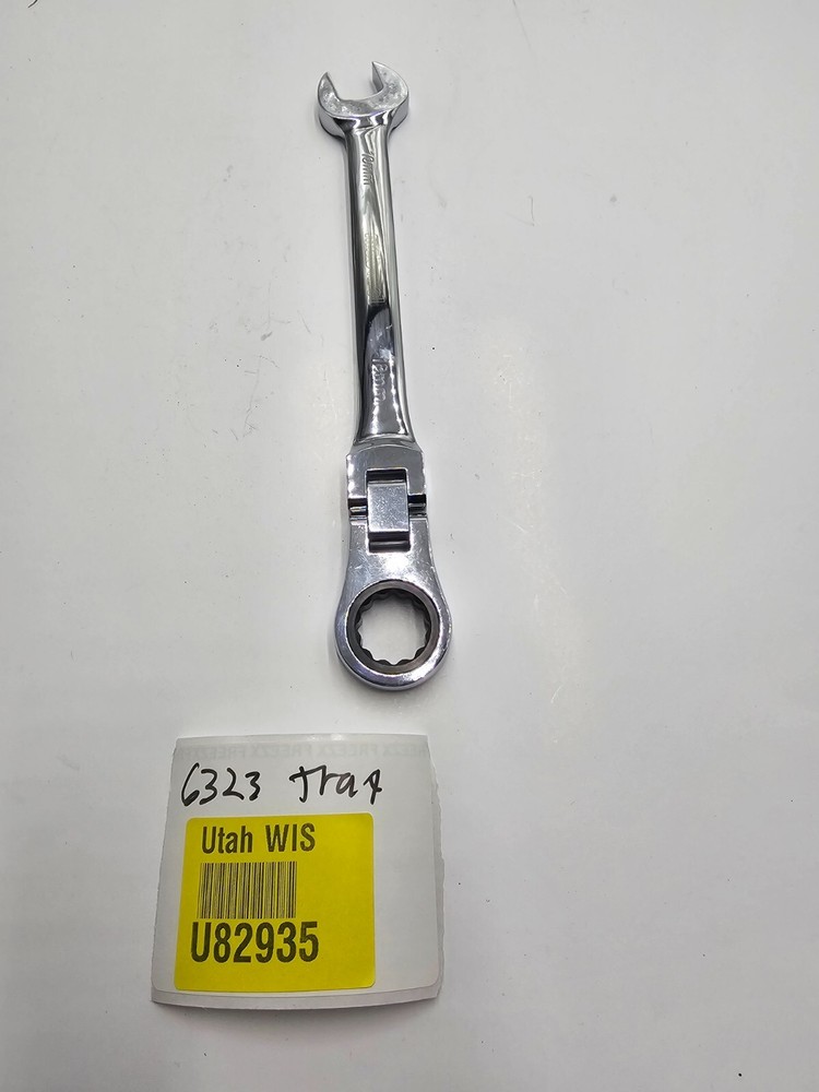 Mobarel 75° Off-Set 18mm Flex-Head Combination Ratcheting Wrench Silver