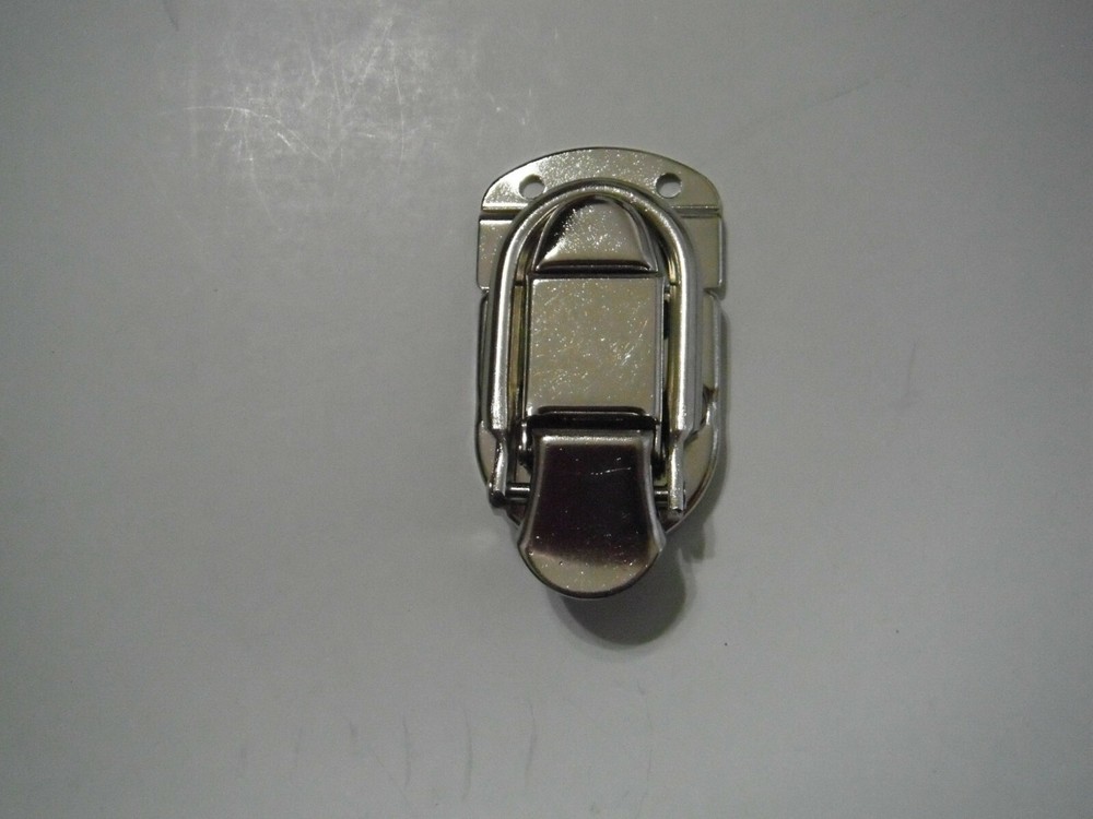Fender and Ovation + cases step latch / hasp, nickel, w / rivets