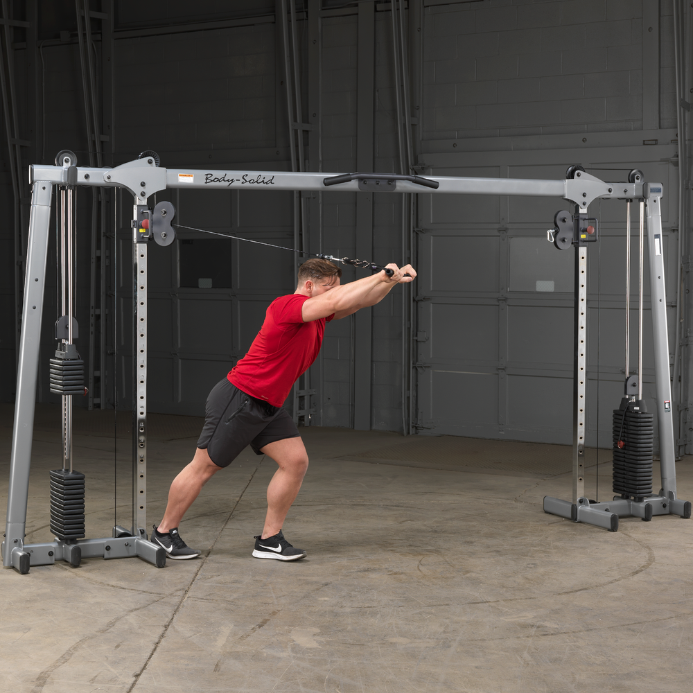 Body Solid Deluxe Cable Crossover GDCC250 Selectorized Home Gym Exercise Station