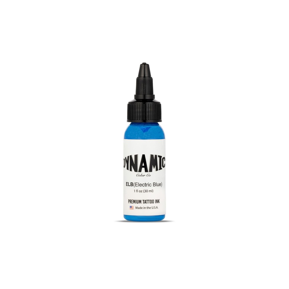 Dynamic Color Electric Blue Tattoo Ink 1oz Professional Quality USA Made