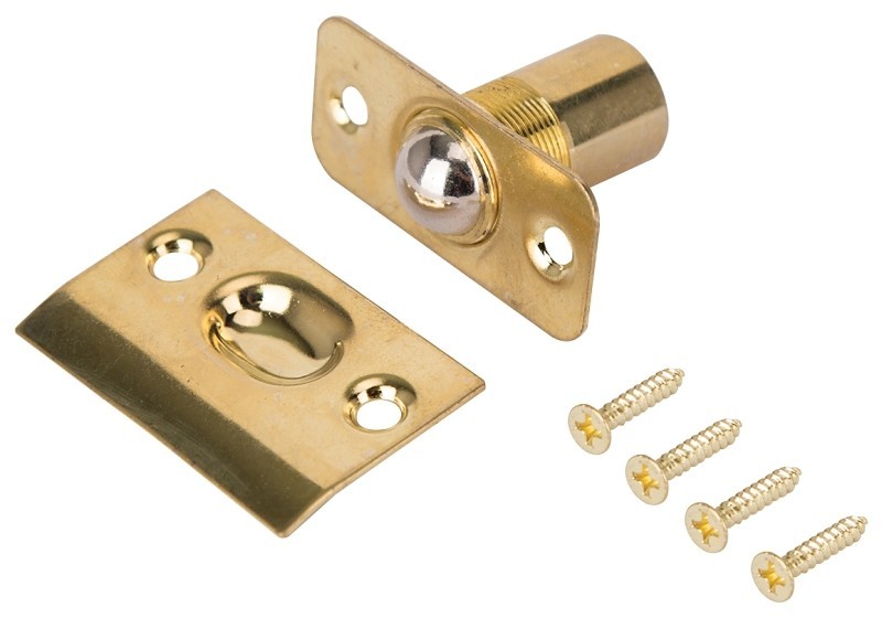 NEW PROSOURCE BRASS ADJUSTABLE CABINET BALL CATCH 4605796