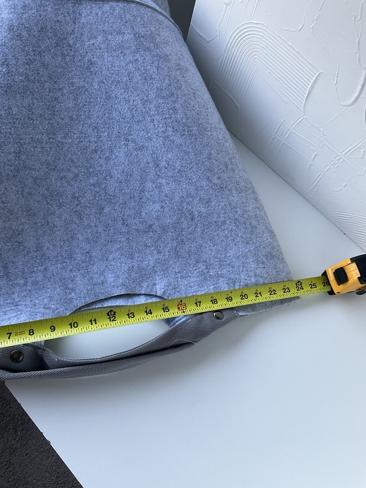 Felt Laundry Hamper – Soft Grey & Ergonomic Design, Modern Minimalist