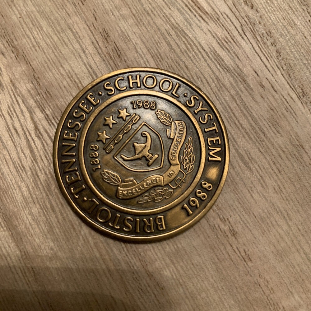 medal Bristol Tennessee School System 1988