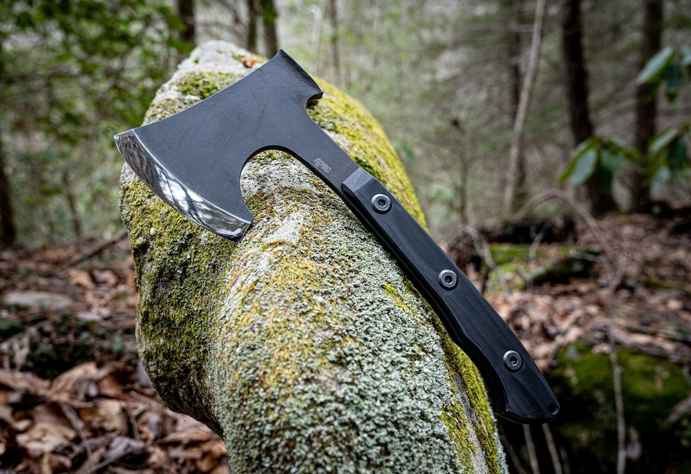12” APOC Hundr Survival Tactical Bearded Pack Axe Hatchet + MOLLE Sheath Sharp