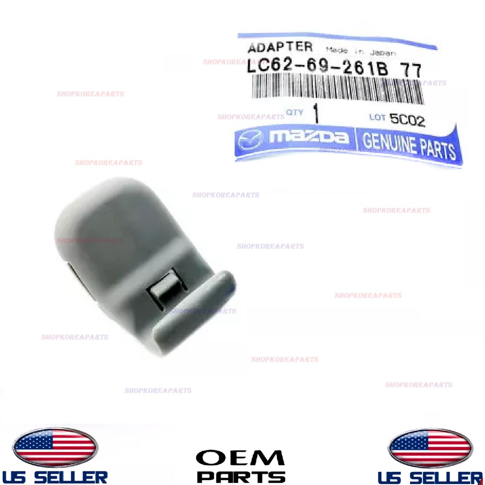 Genuine OEM Left/Right Gray Sun Visor Clip Adapter Various Mazda Models 2003-11