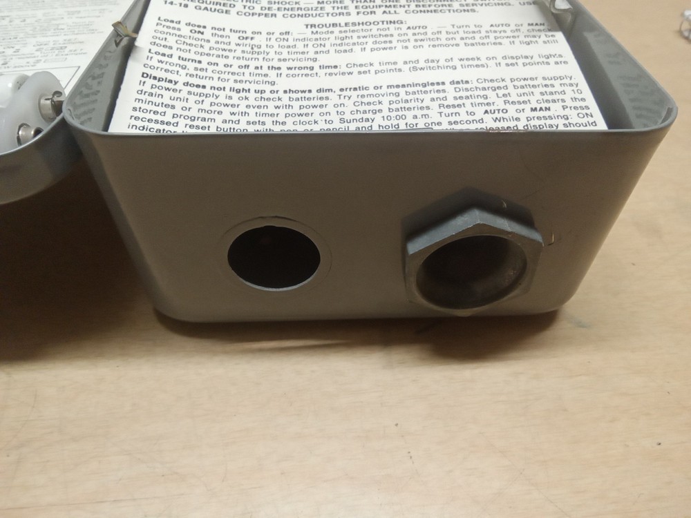 Dayton 1A218 Electronic Time Switch Enclosure