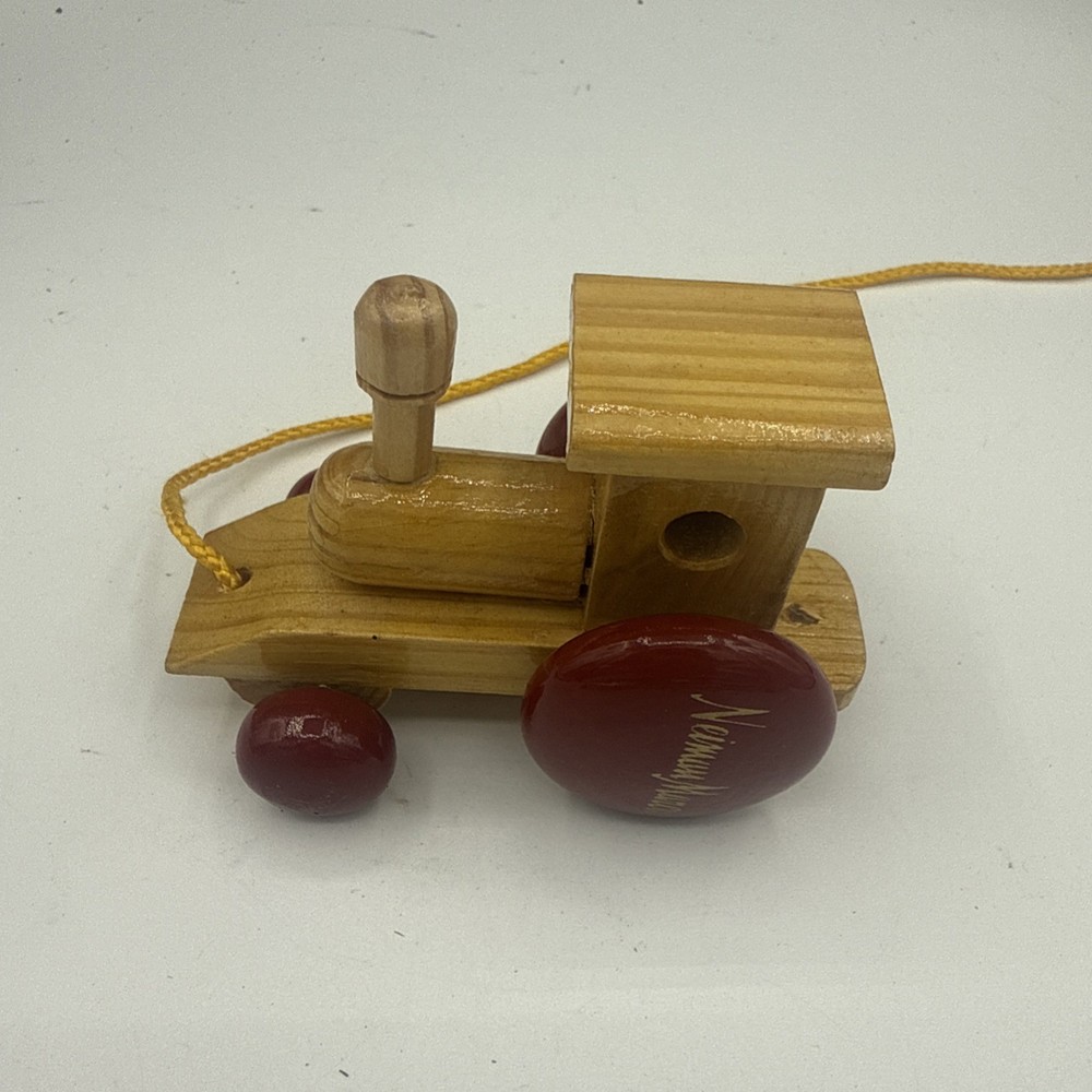 Vintage Neimann Marcus Wooden Pull Toy Train
