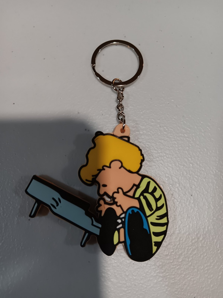 Peanuts Schroeder Rubber Double Sided Key Chain #SN33 (NEW)