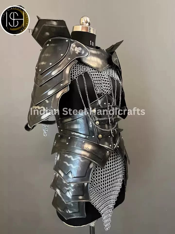 Medieval Ancient Cuirass Armor, Brave Lady Armor,Chainmail Armor Halloweem Gift