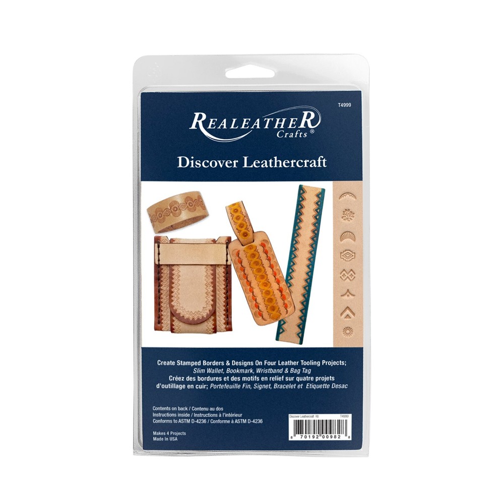 Discover Leathercraft Kit - Starter Leatherworking Kit - Leather Stamp Tool