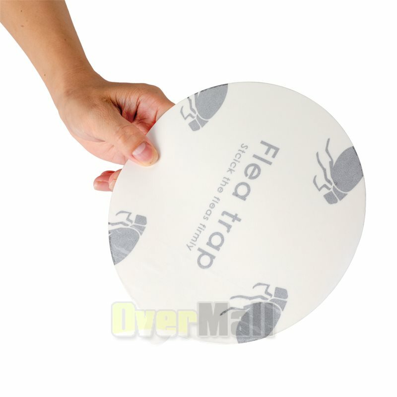 5Packs Disposable Flea Trap Sticker Sticky Flea Control Refill Flea Glue Discs