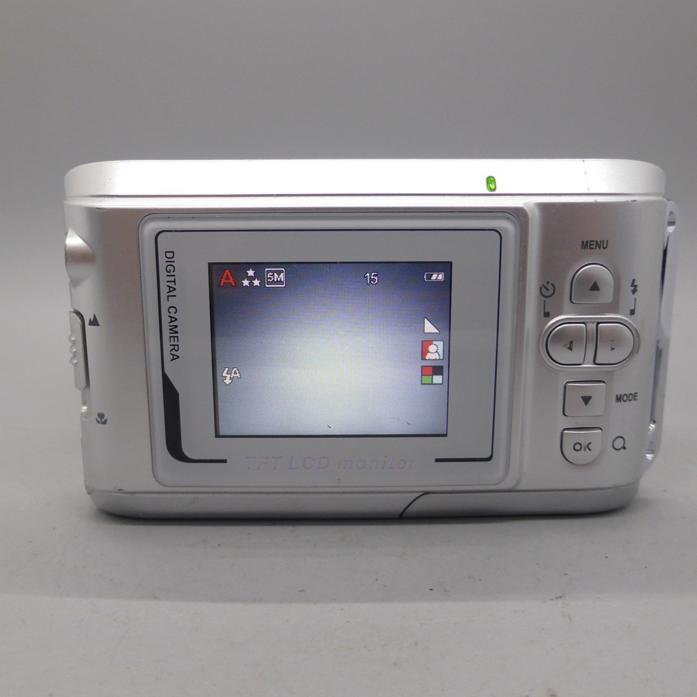 TCM 5.0MP Compact Digital Camera Silver Tested