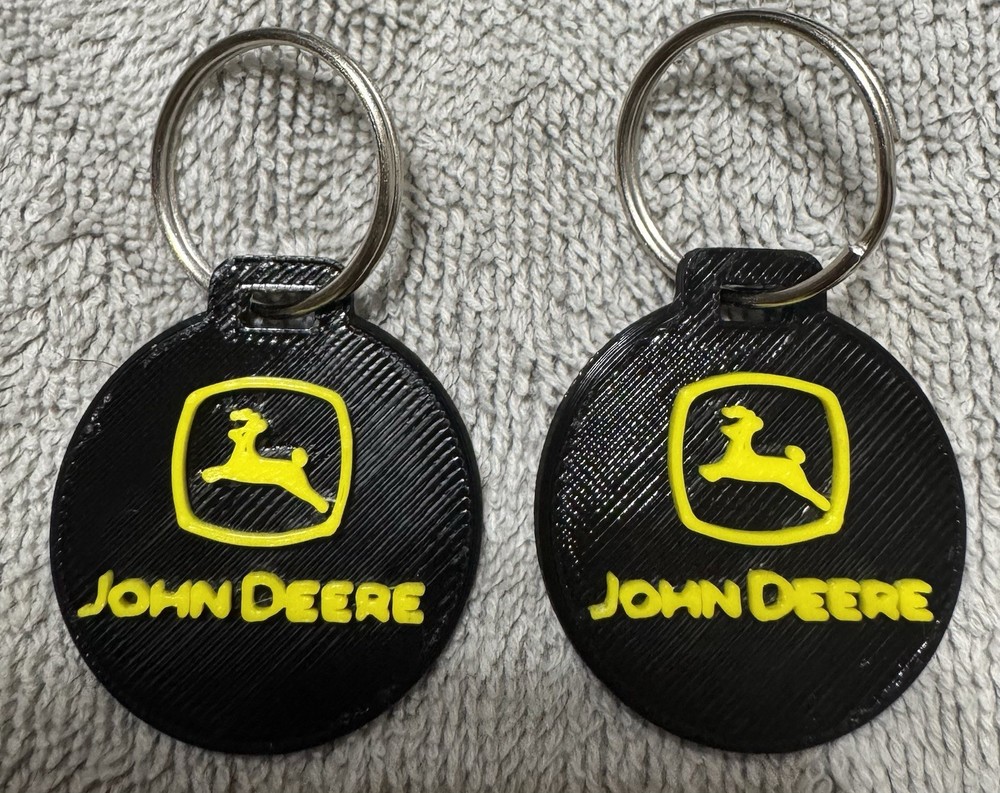John Deere Custom 3d Printed  Key Chain's