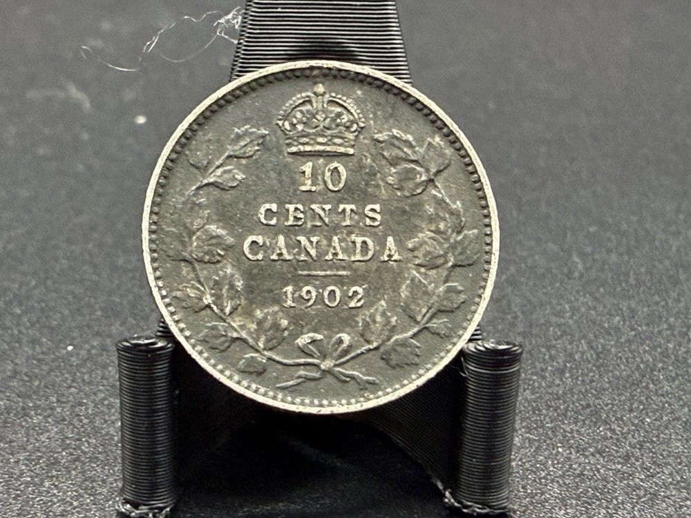 1902 Canada Dime 10 Cents Silver