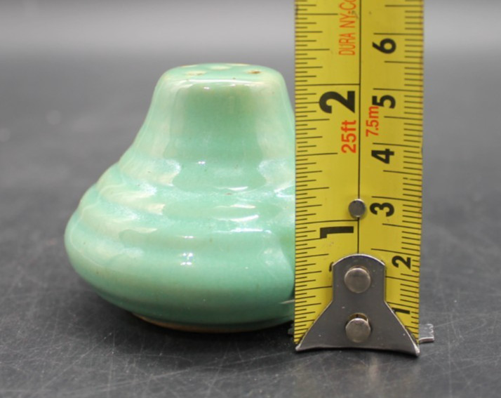 Bauer Pottery Turquoise Ringware Salt Pepper Shaker Vintage Low