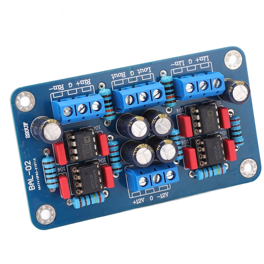 Balanced To Unbalanced Preamplifier Board Single Ended Signal Output