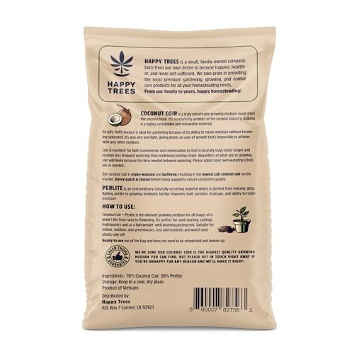 Premium Coco Coir & Perlite 70/30 Potting Mix, pH Balanced, Seed-Starting Medium