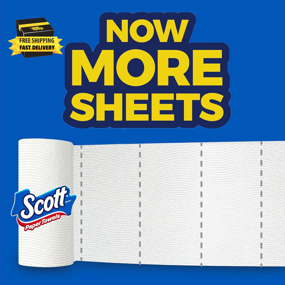 Paper Towels, Choose-A-Sheet, 6 Double Rolls = 12 Regular Rolls (108 Sheets per