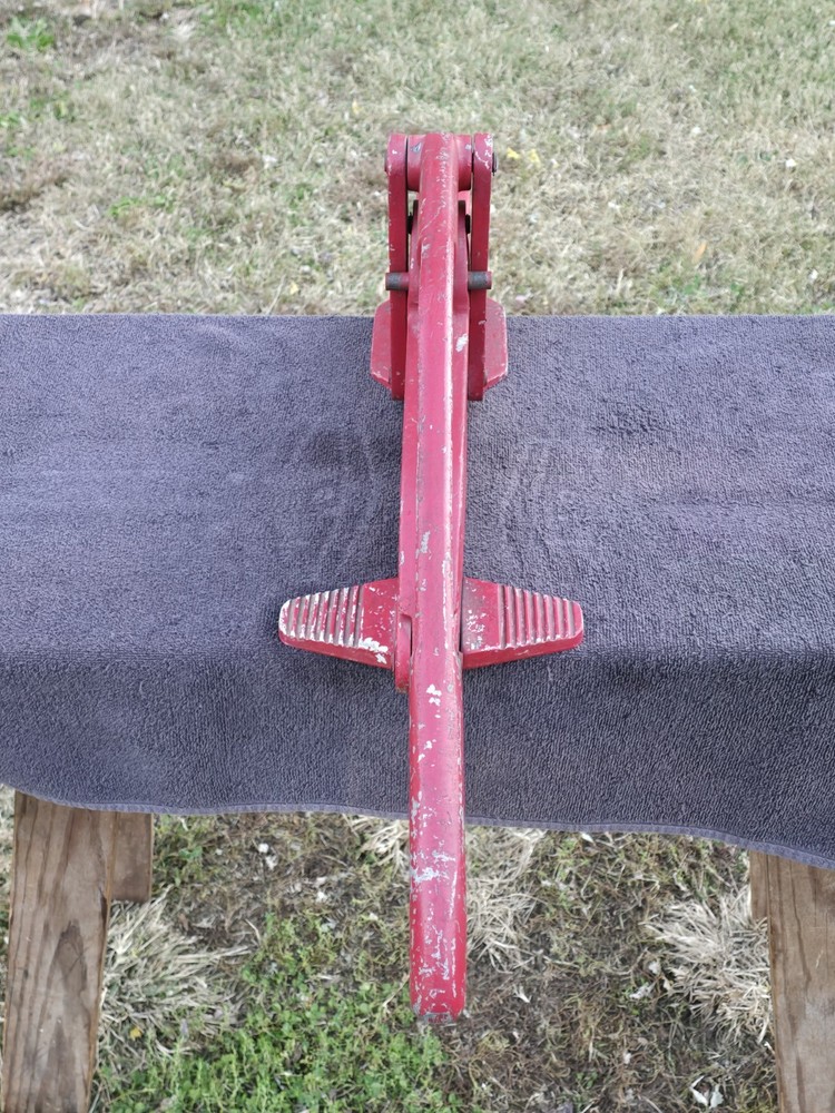 Vtg Akron Fire Hose Compressor Clamp Fireman Fighting Old Squeeze Shut Off Tool