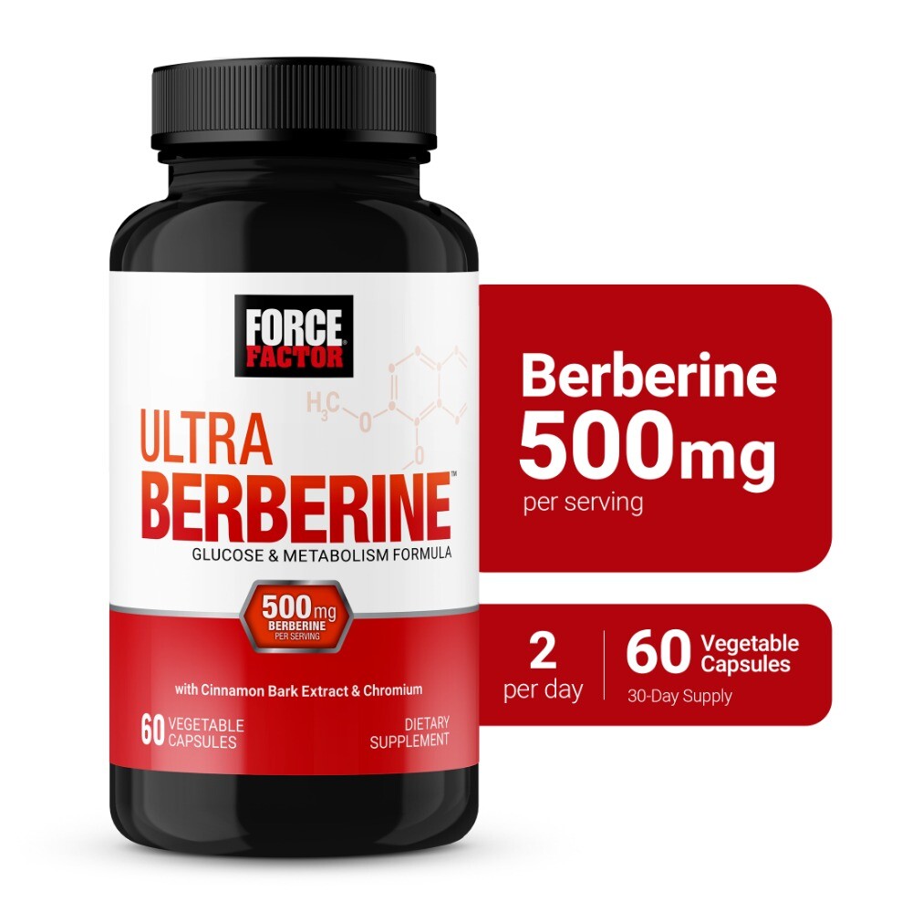 Force Factor Berberine 500mg, 60 Vegetable Capsules