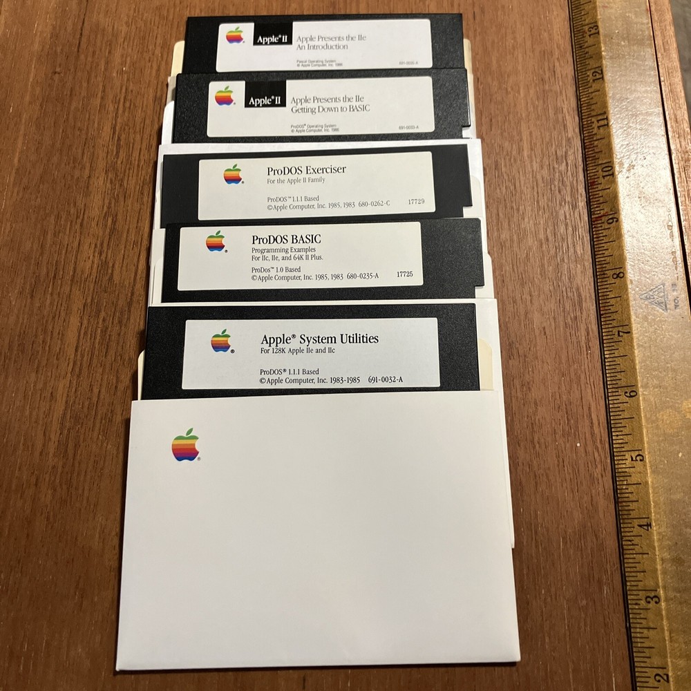 ProDOS Basic Apple II Programming Examples Floppy Disk Lot Exerciser System