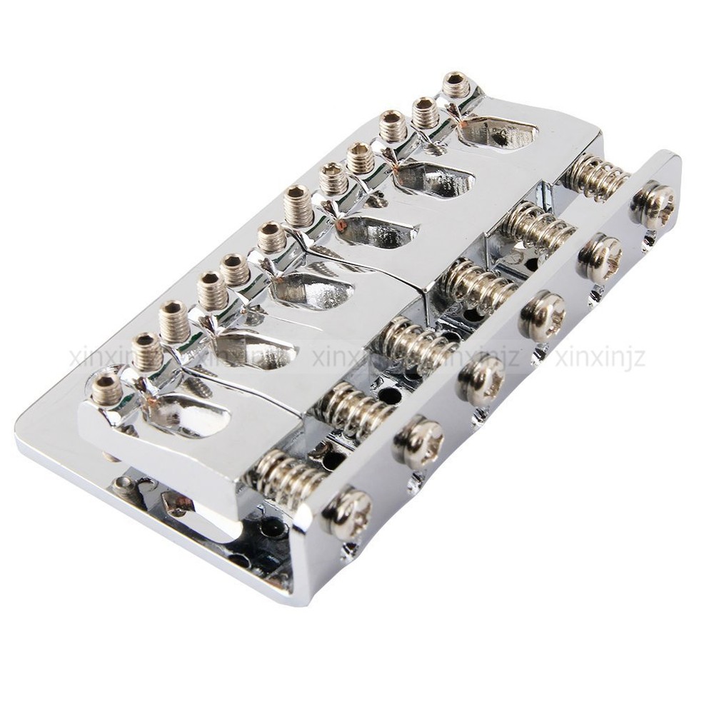 65mm 6 Saddle Hardtail Guitar Bridge Top Load Fixed Bridge