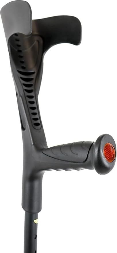AngleMAX Mobility Black Folding Forearm Crutch, Adjustable Lightweight Aluminum