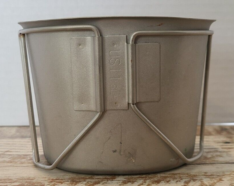 U.S. Military Canteen Cup with Wire Handle