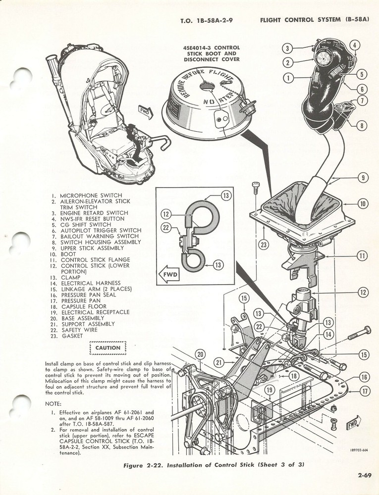 B-58 Hustler 1962 Flight Controls & Autopilot System Maint Flight Manual -CD