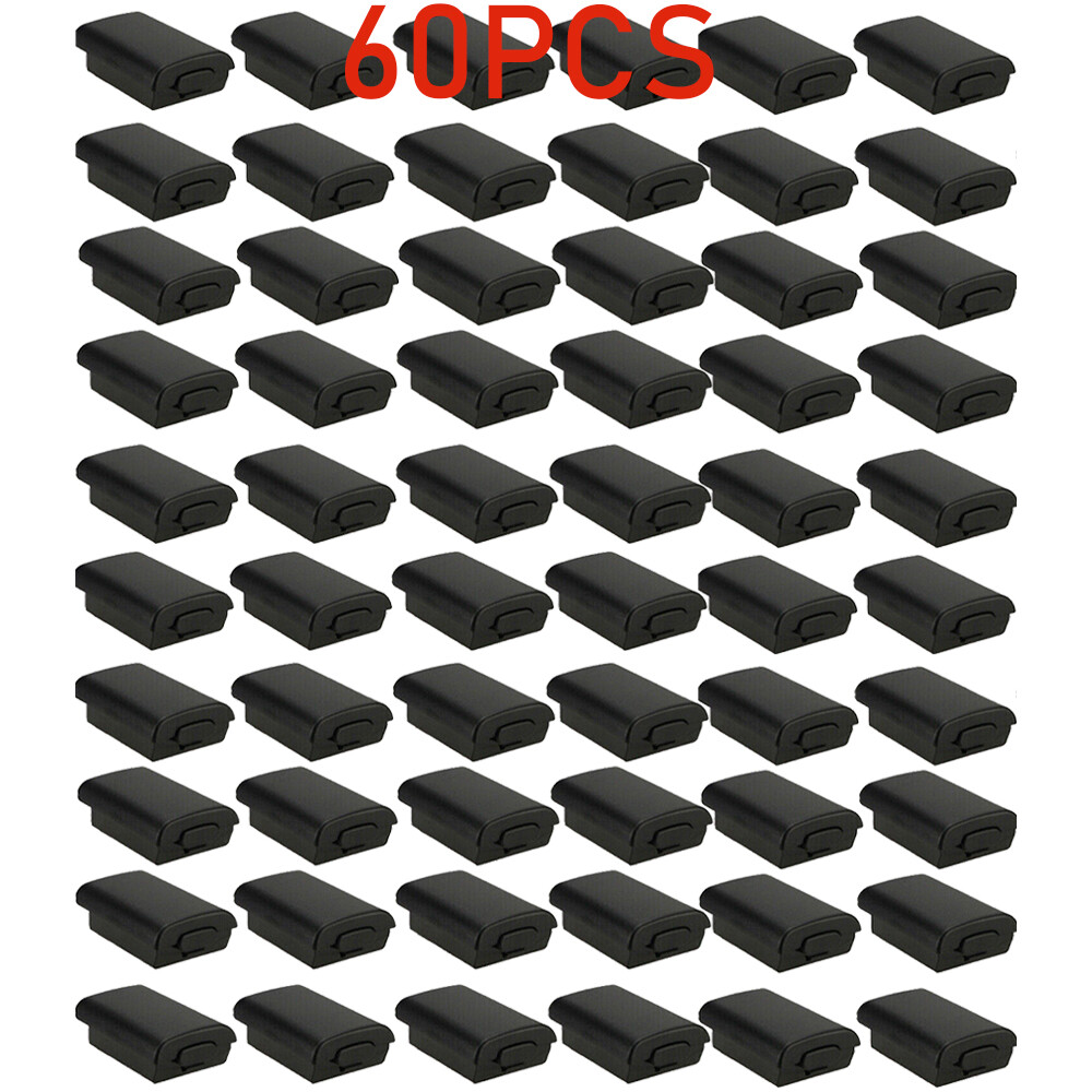 60X Black AA Battery Back Cover Case Shell Pack For Xbox 360 Wireless Controller
