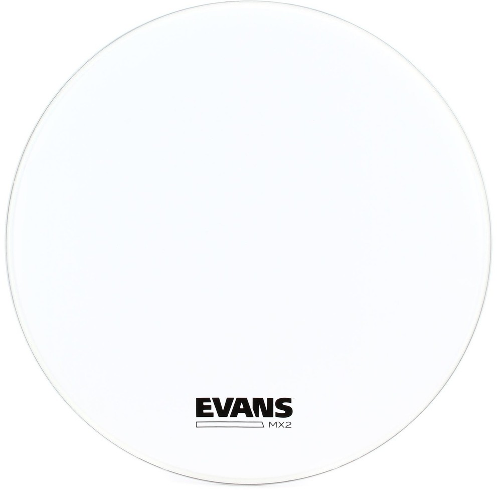 Evans MX2 White Marching Bass Drumhead - 24 inch (5-pack) Bundle