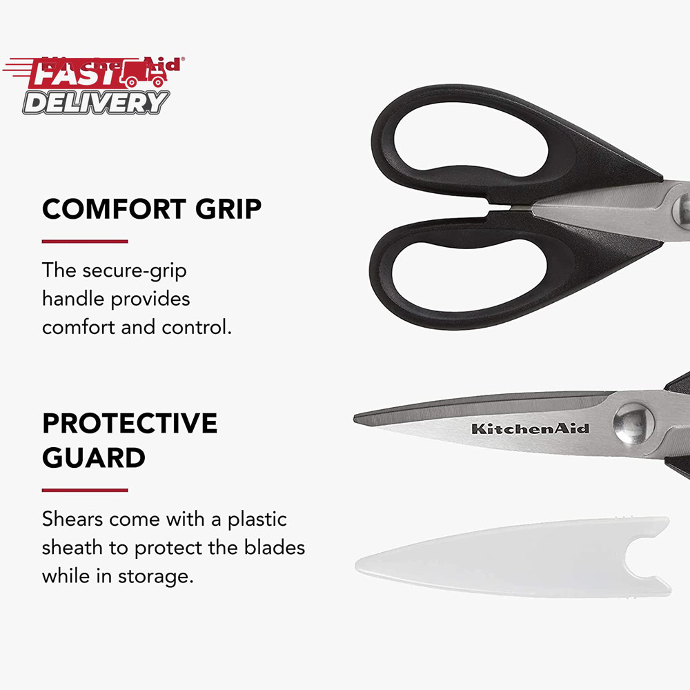Kitchenaid All Purpose Kitchen Shears with Protective Sheath Durable Stainless S