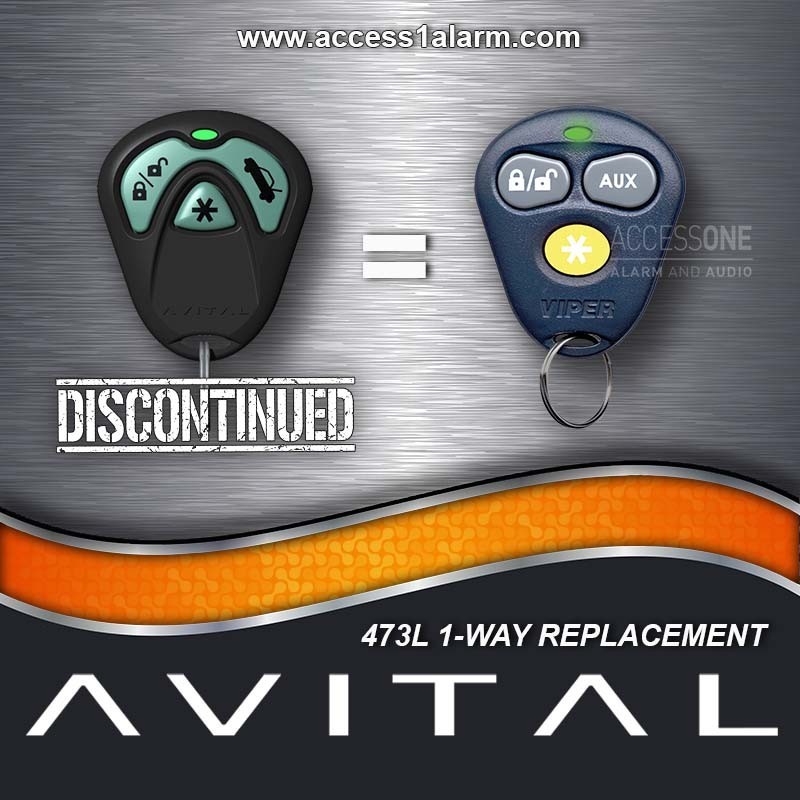 Avital 473L 3-Button Remote Control Replacement Transmitter EZSDEI474S 473V
