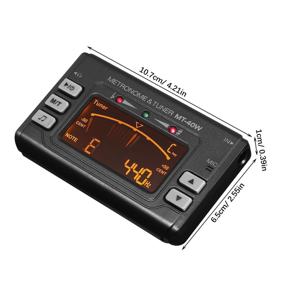 Electronic Digital Tuner Accurate Easy to Use Compact Multifunction Portable