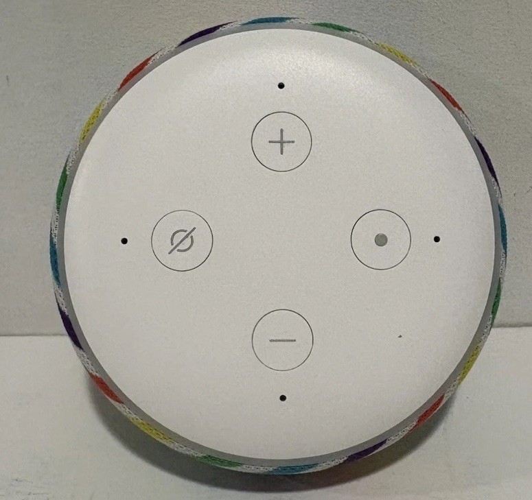 Amazon Echo Dot 3rd Gen. Smart Speaker Alexa Kids Edition Rainbow