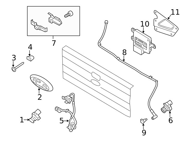 Genuine Ford Parking Aid System Control Module Bracket DL3Z-19A435-A