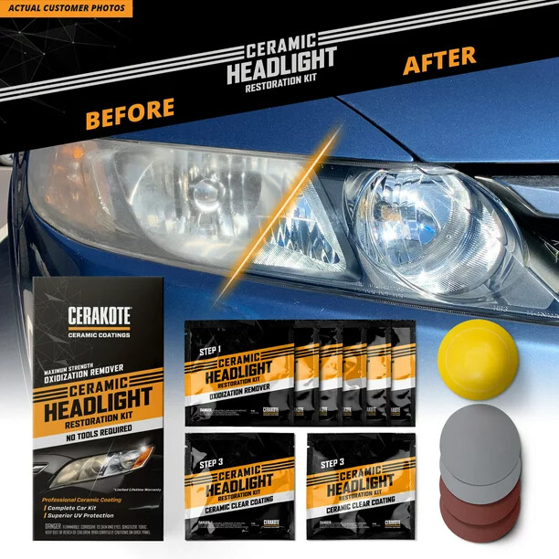 Cerakote Ceramic Headlight Restoration Kit not tools required