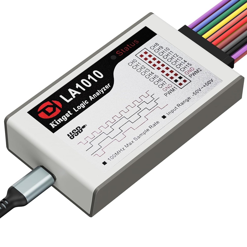 USB Logic Analyzer 16 Channel 100MHz with PC Software Handheld Device for
