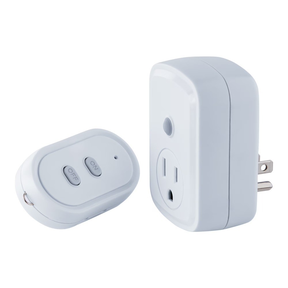 Wireless Remote Control Outlet Switch Indoor Electrical Plug in Single Outlet