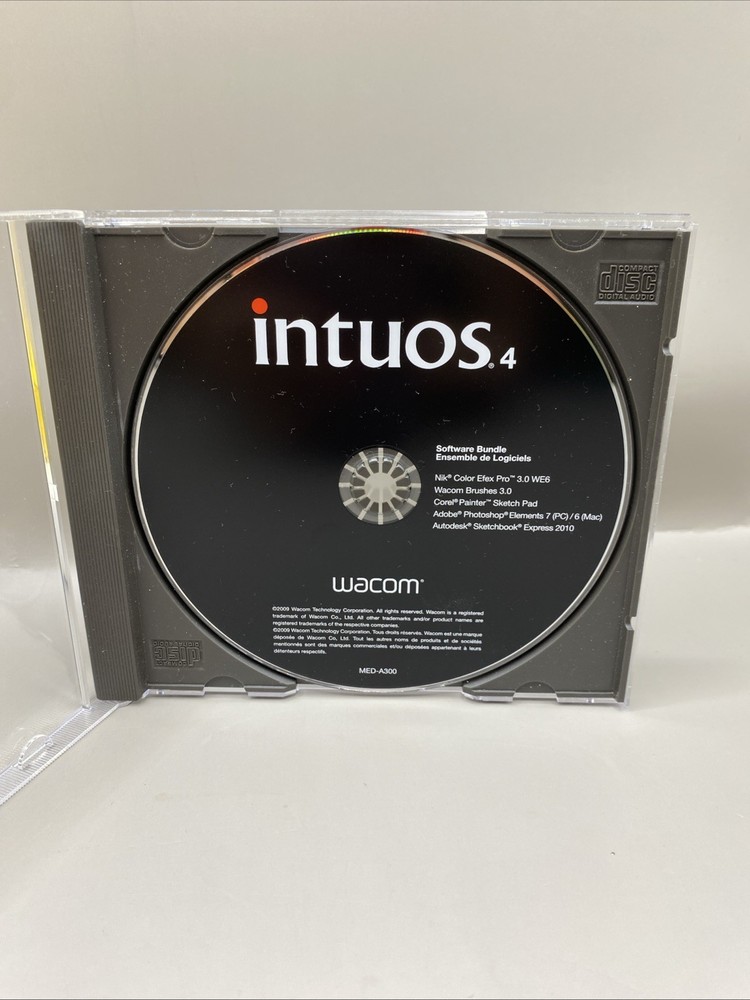 Wacom Intuos 4 Software Bundle Adobe Photoshop Elements 7 Corel Painter + PC Mac