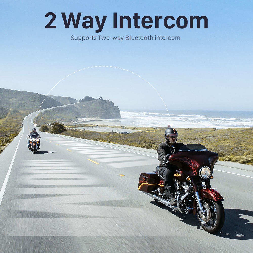 FX10C Motorcycle Intercom 32 Riders Communication Mesh Bluetooth Helmet Headset