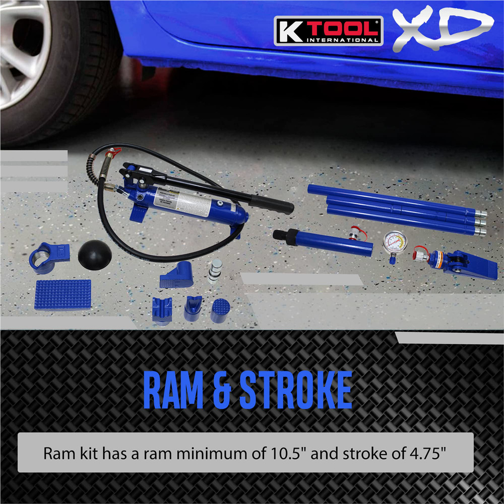K Tool International Portable Ram Kit 4 Ton
