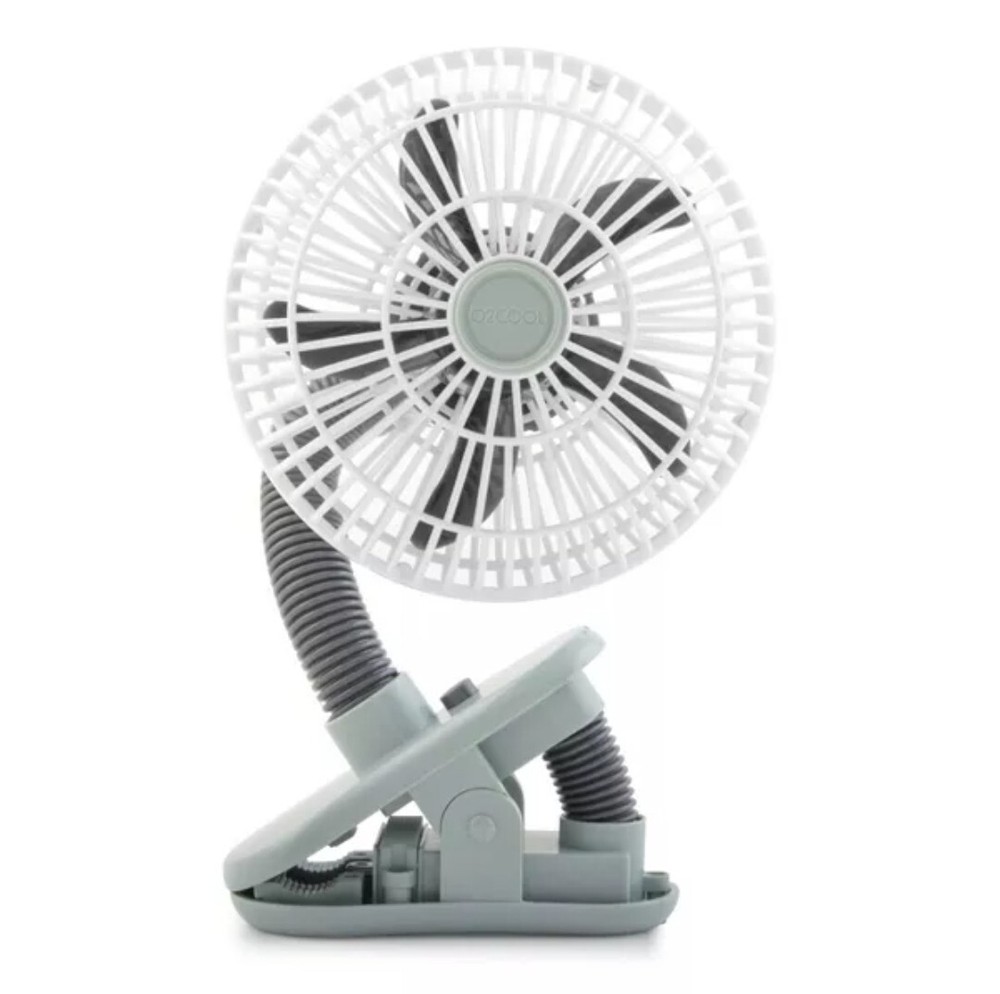 O2COOL 4" Stroller Fan Battery Powered with Clip - Grey - New