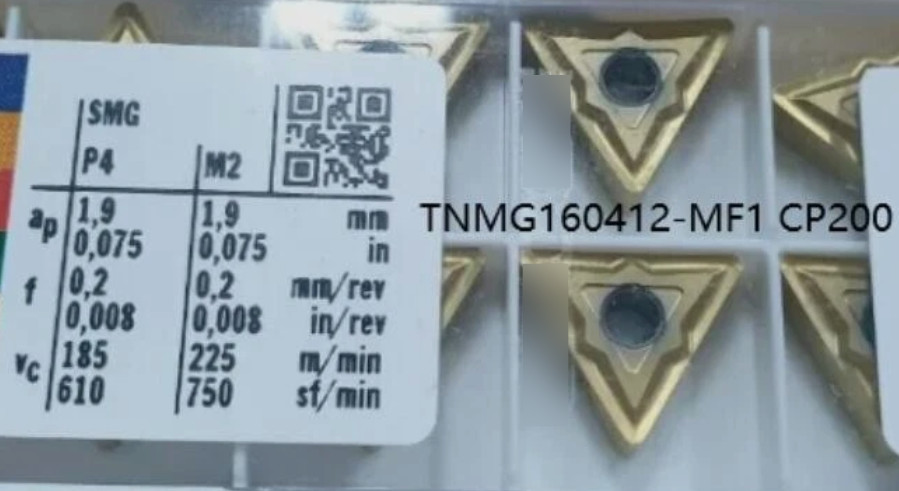 10 PCS  ORIGINAL  INSERTS      TNMG160412-MF1 CP200